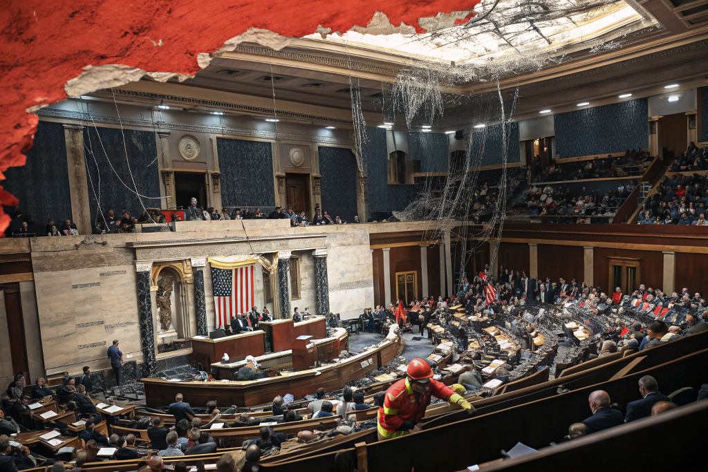 AI Generated: US Military Campaign Kills Iran's Supreme Leader; Congress Rejects War Powers, Public Disapproval at 73%