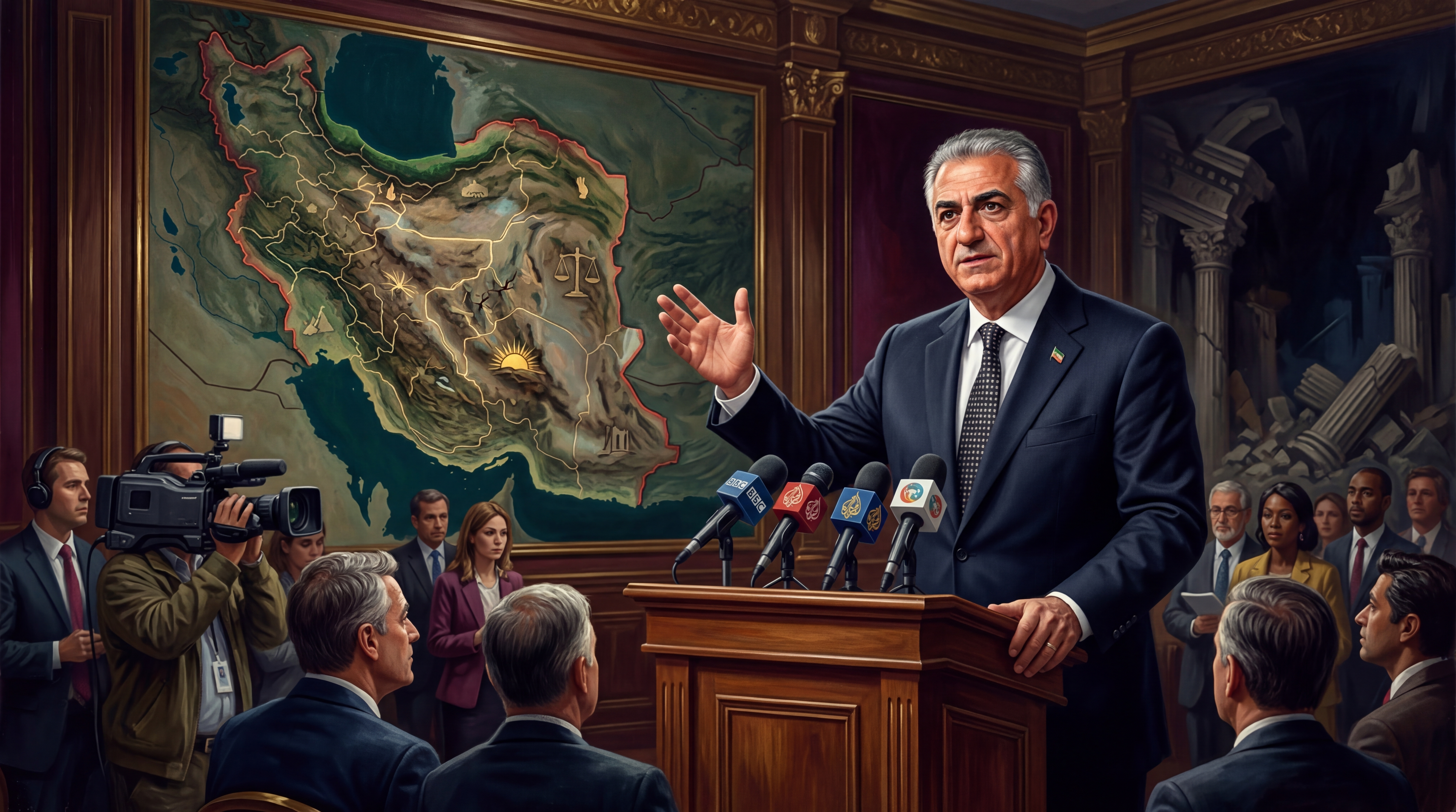 AI Generated: Pahlavi Bets Everything on US War While Rivals Claim Iran's Future