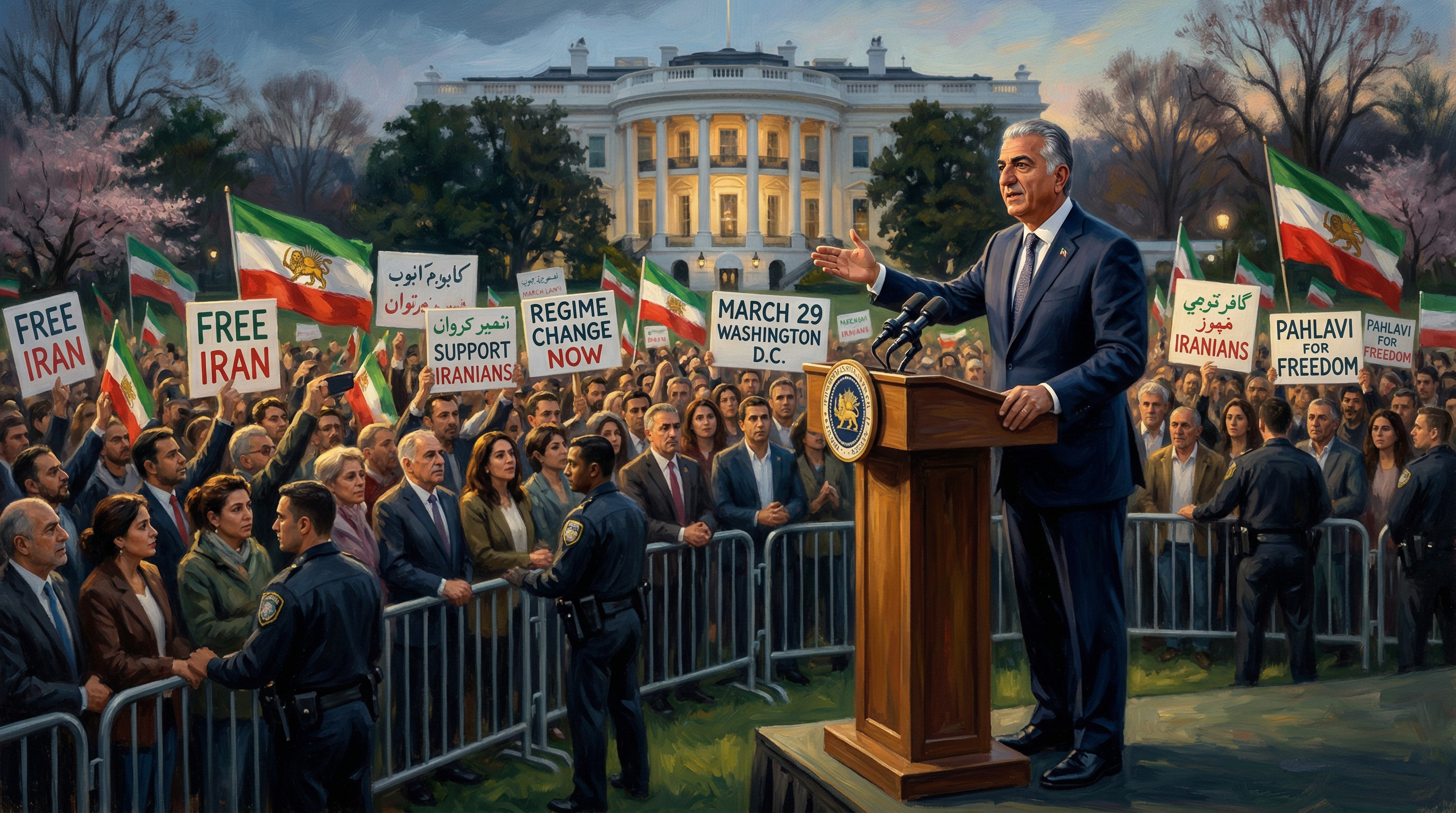 AI Generated: Pro-War Iranian Diaspora Fractures as Civilian Toll Mounts, Pahlavi Struggles for Trump Backing