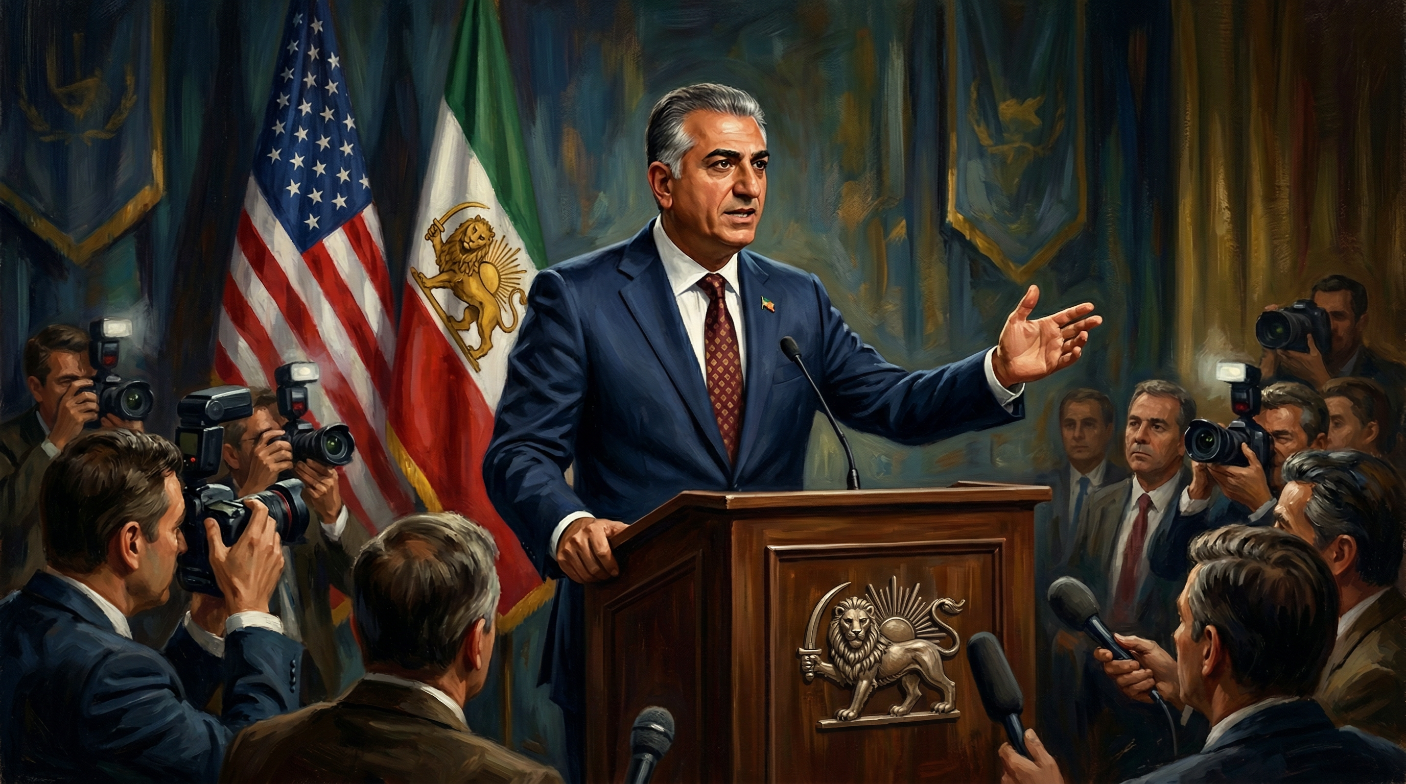AI Generated: Pahlavi Positions Himself as Iran's Post-Regime Leader, Backs U.S. Strikes