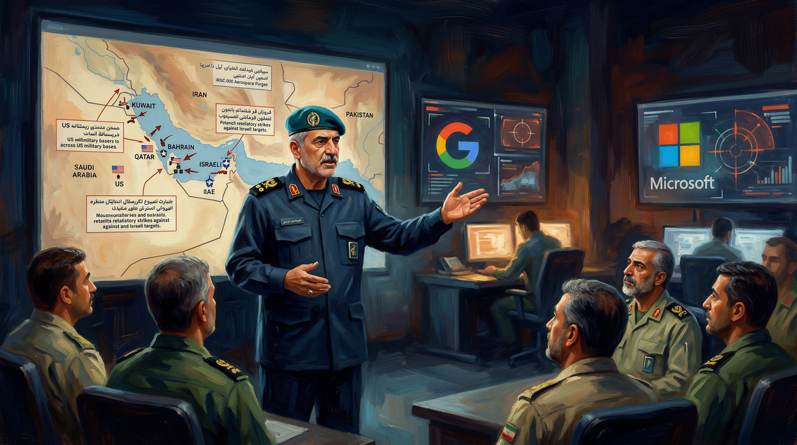 AI Generated: IRGC Abandons Proportional Retaliation, Threatens US Tech Giants as Iran Enters New War Phase